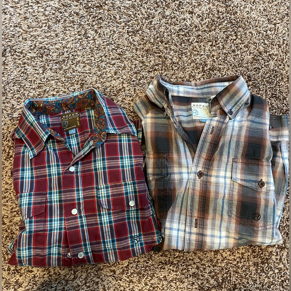 Boys Roper shirts size Large 12-14